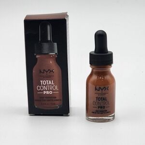 NYX Total Control Pro Drop Foundation Mocha TCPDF19 Demi Matte Finish New in Box